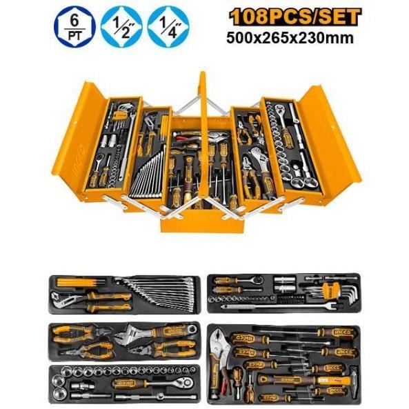 پیش فروش جعبه ابزار 108 پارچه اینکو مدل HTCS151081  | قیمت ویژه 2,59۰,۰۰۰ تومان